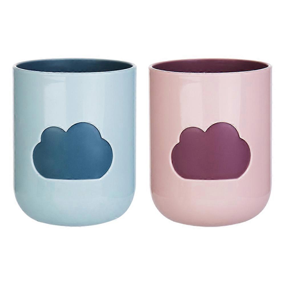 Unbreakable Toothbrush Cups, Cloud Pattern, Toothbrush Mugs