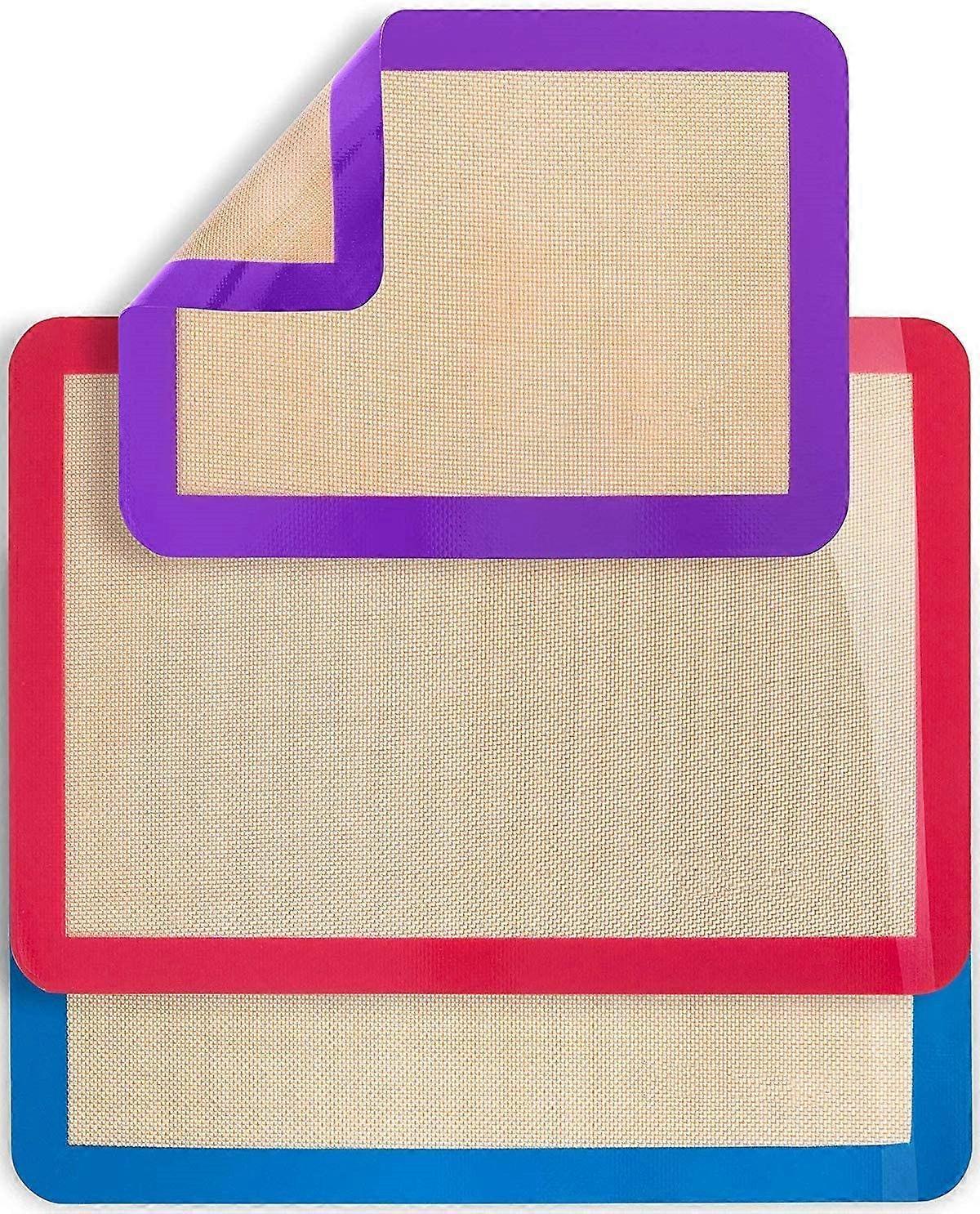 Silicone Baking Mat Set - Non-Stick, BPA Free, Durable Kitchen Sheets for Easy Baking and Cooking, 16 x 24 Inches