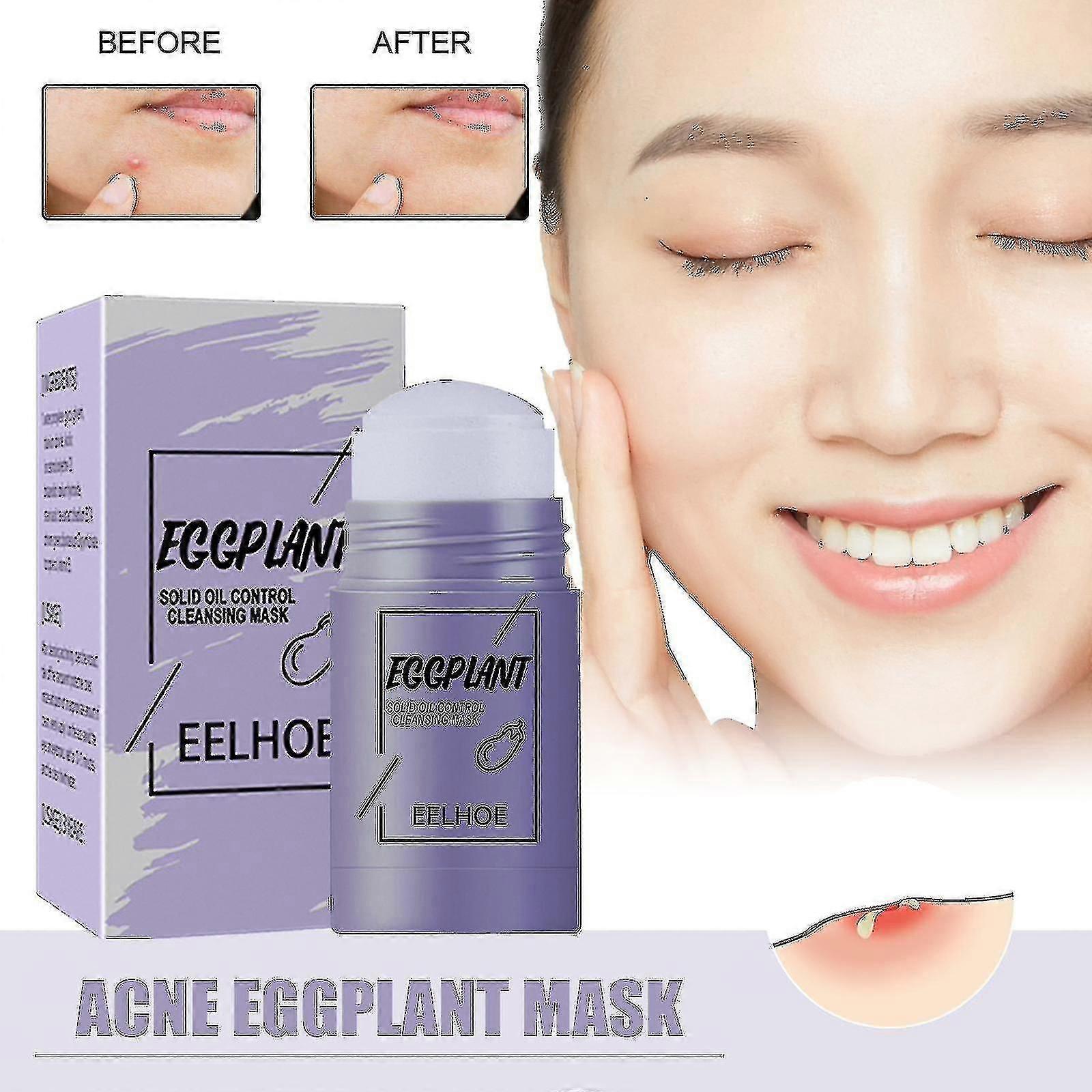 緑茶ソリッドマスクオイルコントロールクレンジングにきびコントロールナスマスクオイルコントロール保湿アプリケーターマスクスティック緑茶