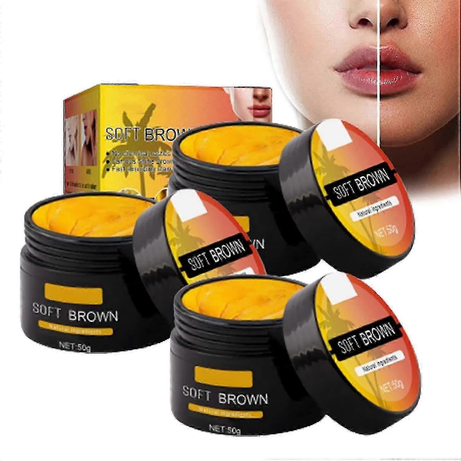 3pcs日焼けジェル、インテンシブソフトブラウン日焼けクリーム日焼けアクセラレータクリーム、屋外用インテンシブ日焼けジェル