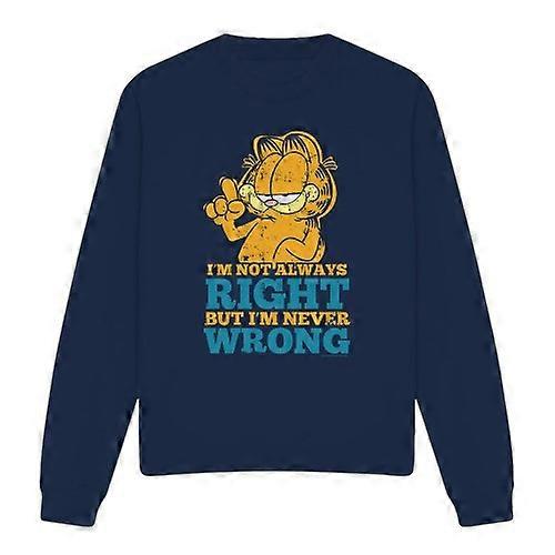 Garfield Unisex Adult Never Wrong Sweatshirt