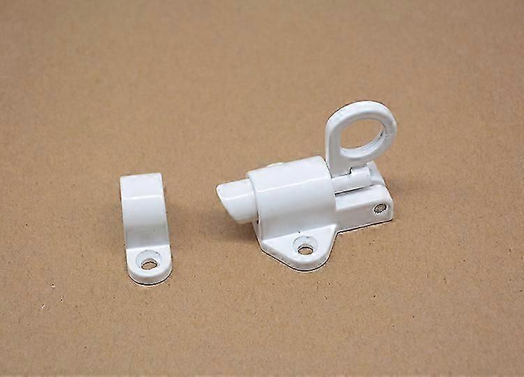 Automatic Door Latch Sprung Ceiling Catch Tool Aluminium Alloy  White