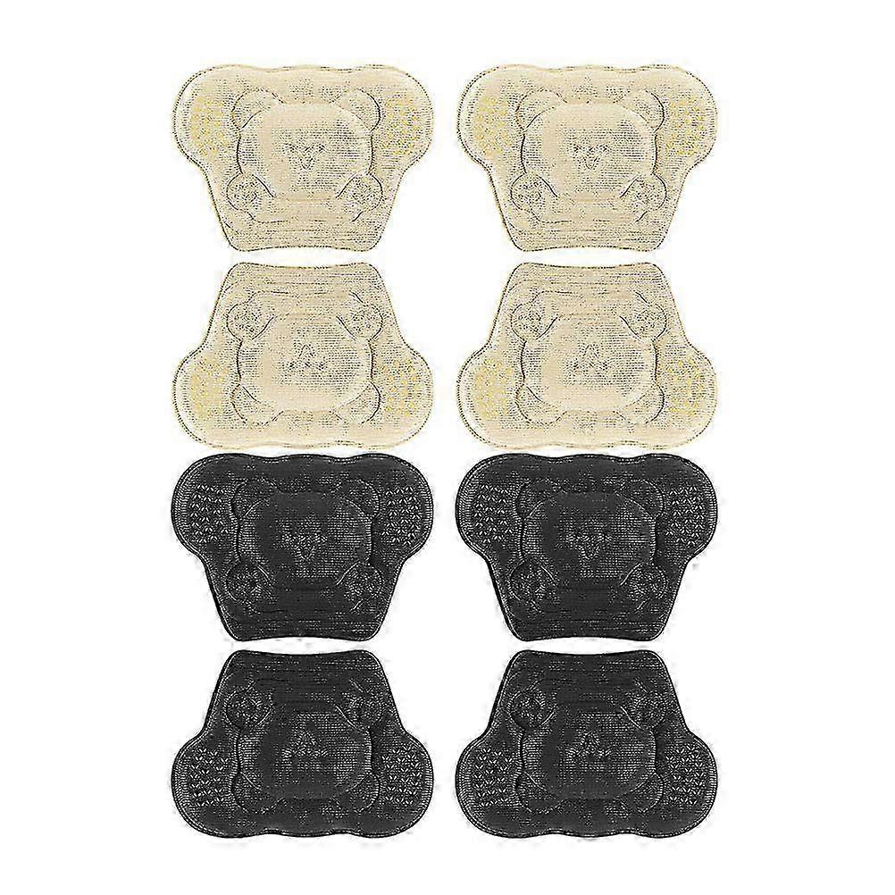 (Free shipping)4 Pairs of Adorable Heel Pads Anti-Wear Heel Pads Replaceable Heel Cushions Bear-Shaped Heel Liners