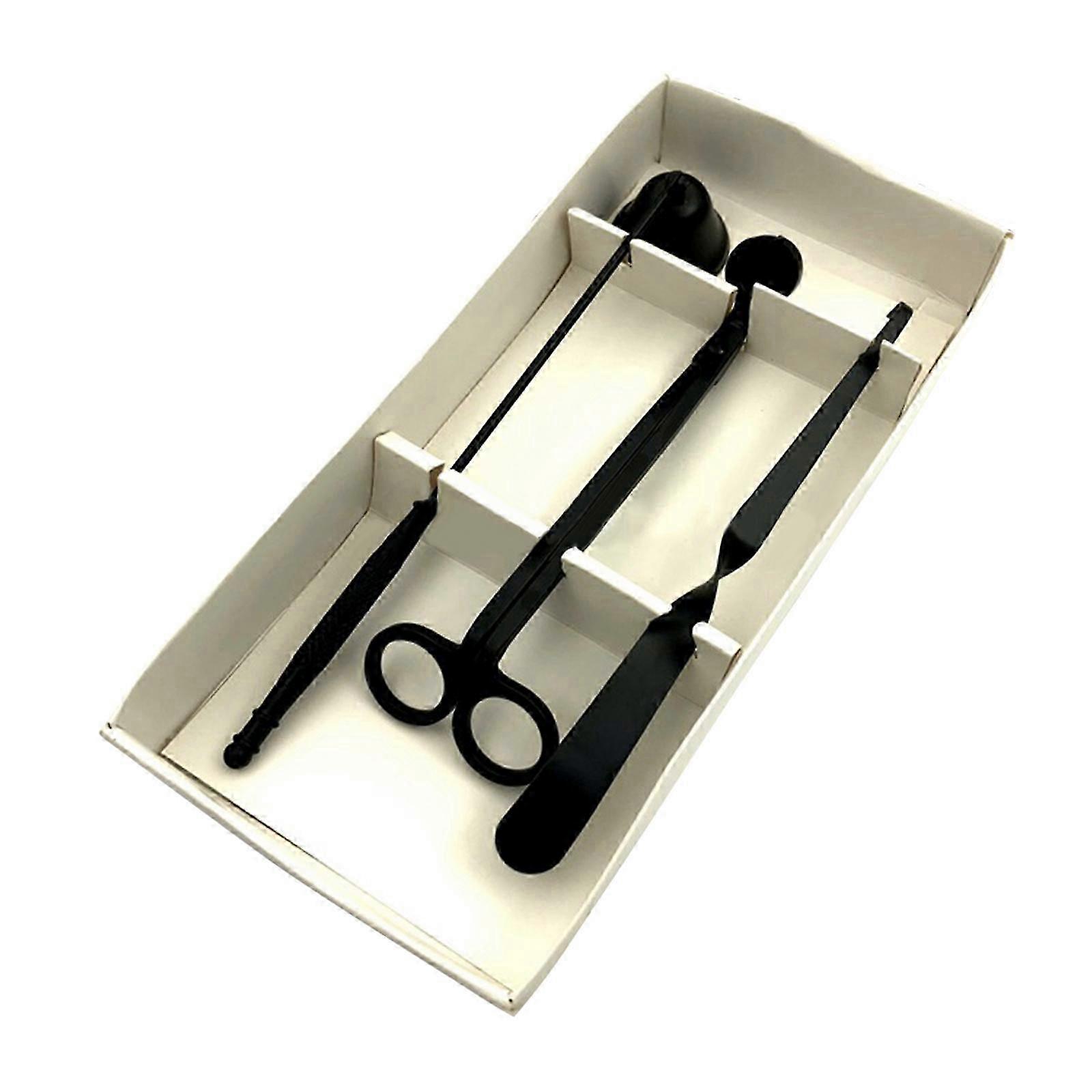 Black.Candle wick trimmer.Size.25cm*11.5*4.5cm