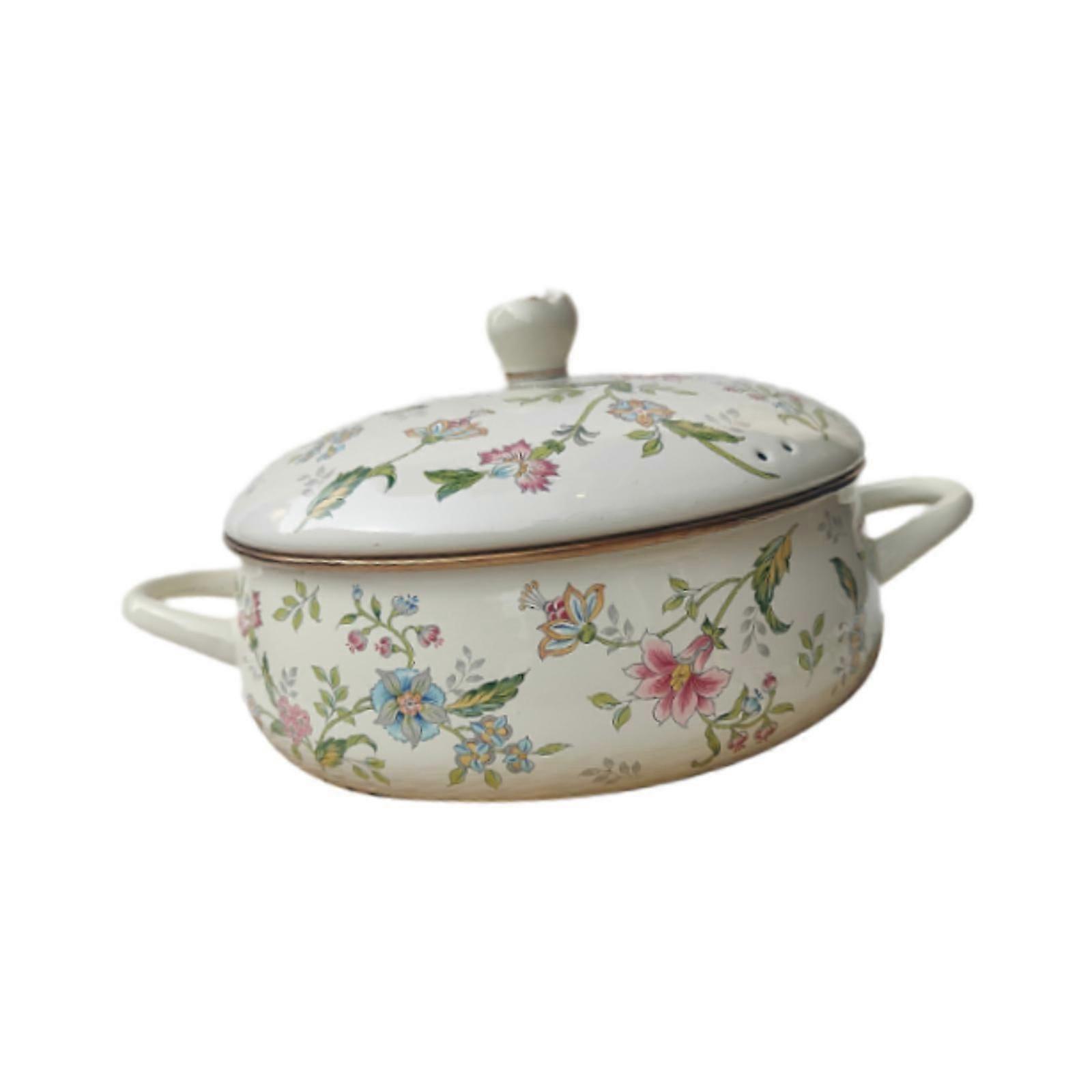 Cooking Pot with Double Handles Simmer Pot for Induction Gas Stoves Stovetop