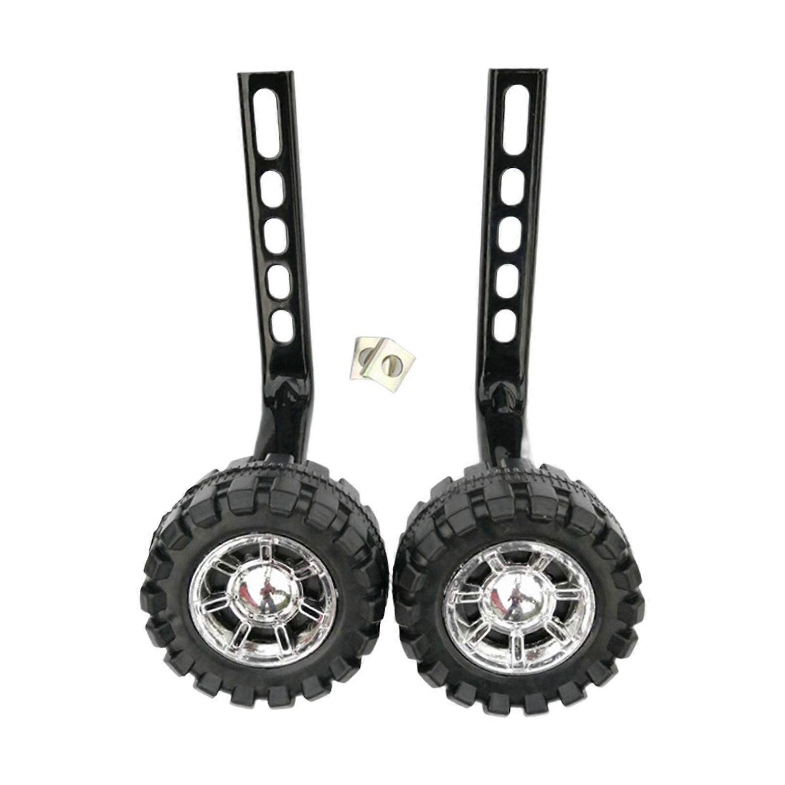 Kids Bicycle Bike Support Wheels Stabilizers Black Bracket