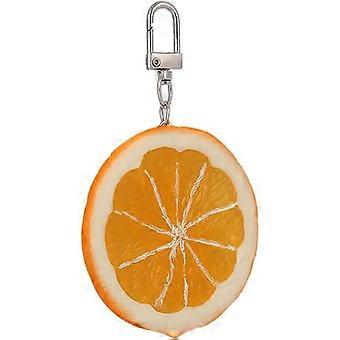 Creative Interesting Novelty Stylish Mini Simulated Food Fruit Shrimp Keychain for Men Women