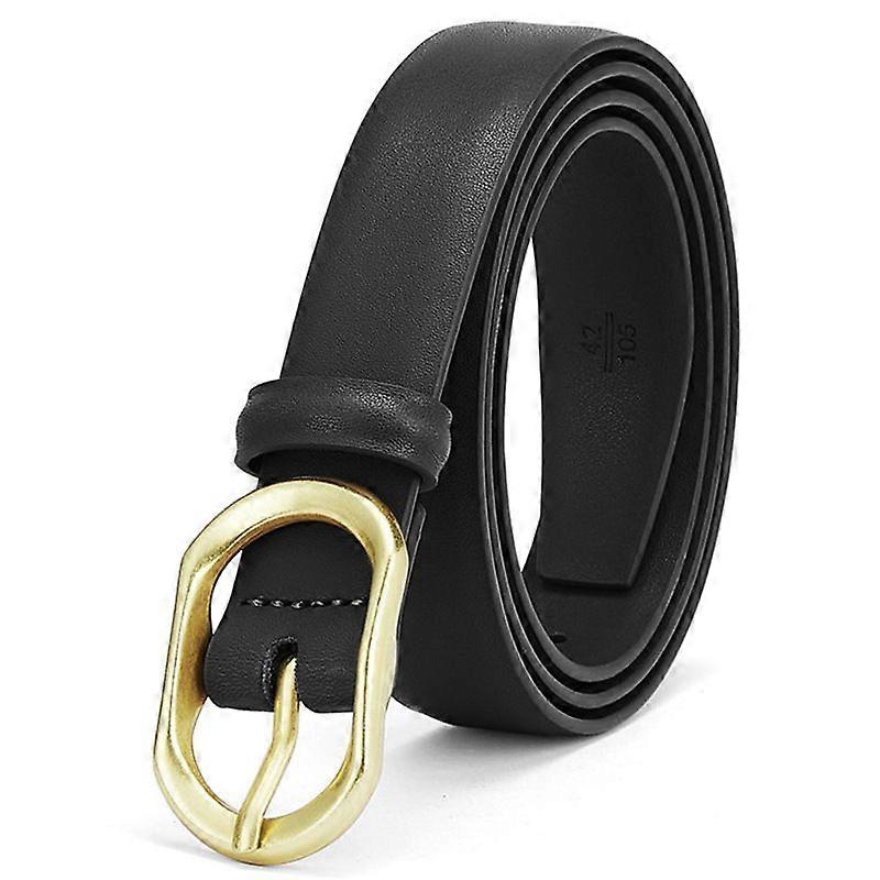 New Belt Women's Genuine Leather Suit Pants Simple Pin Buckle All-Matching Jeans Women's Belt Cowhide Decoration Pant Belt Women's