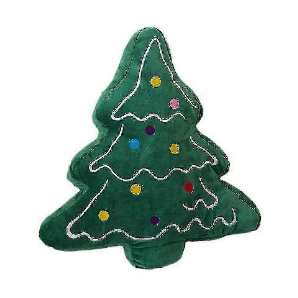 クリスマスツリーの形をした装飾枕、クリスマス装飾用クッション（1個）