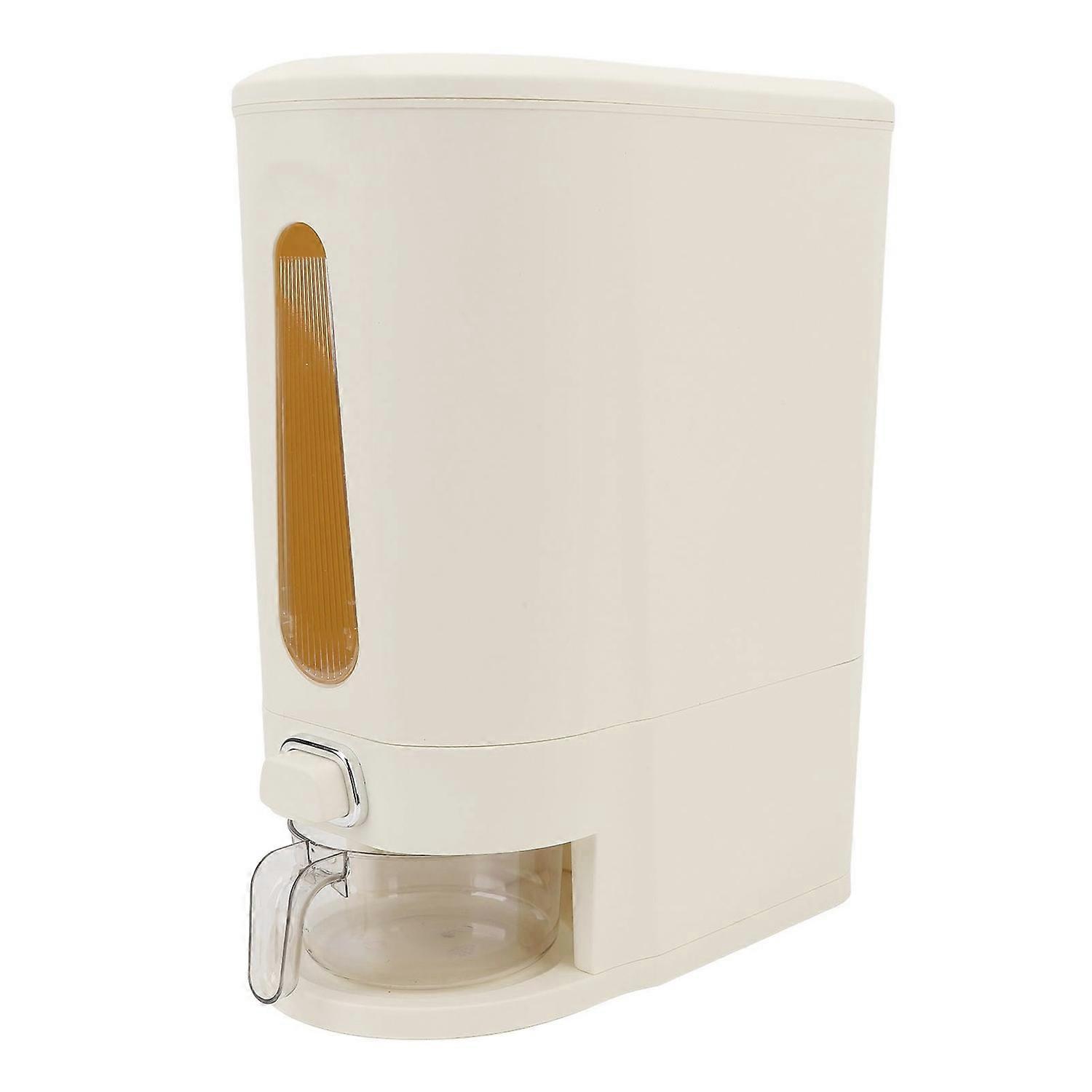 Sealed Rice Bucket with Measuring Cup Large Capacity Press Type Cereal Dispenser Thickened Kitchen S