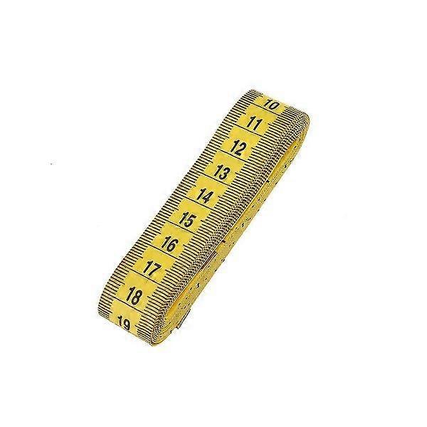 3M/120-Inch Flexible Measuring Tape with Double Scale (cm/in) - Yellow, Durable Plastic, Ideal for Sewing and Crafting