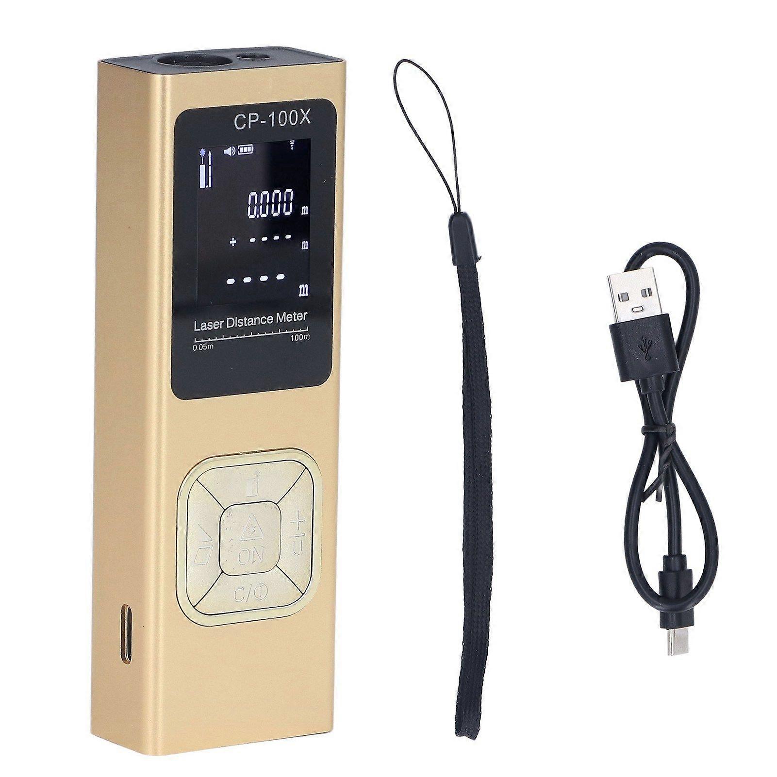 100m Distance Meter Ultrathin Handheld Accurate Electronic Laser Distance Measure Device for Architecture