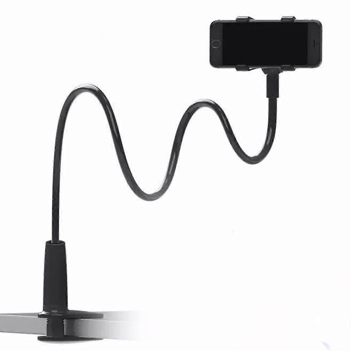 ベッドヘッドボード用の調整可能なユニバーサルグースネック、サポートスマートフォンタブレットスタンドマウントナノフレキシブルアルミニウム合金、フレキシブルアーム360マウントクリップ