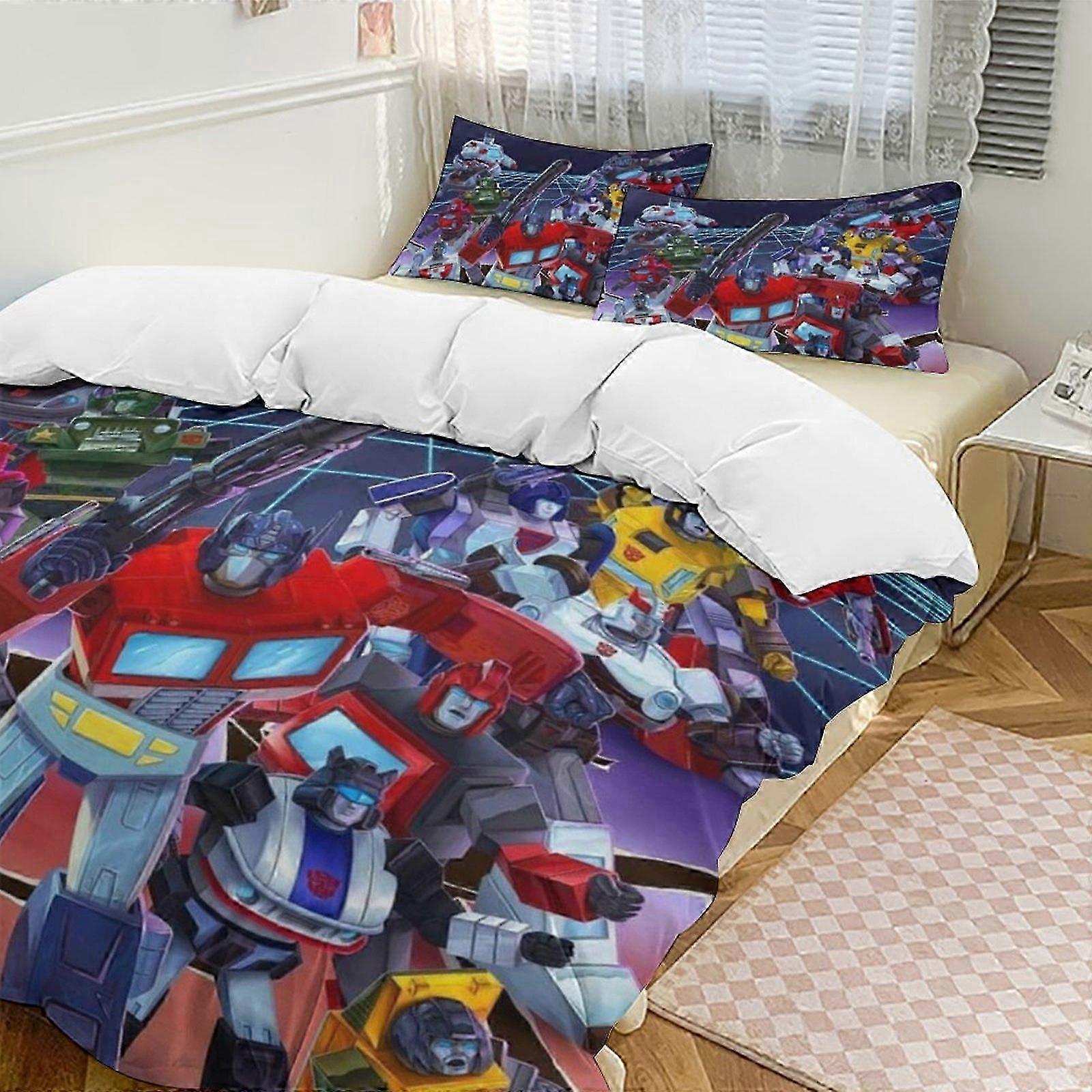 a3060 Prześcieradła Transformers Komplet pościeli Zestaw poszewek na kołdrę ing Motyw kreskówek Prześcieradła do pokoju dziecięcego iip3060