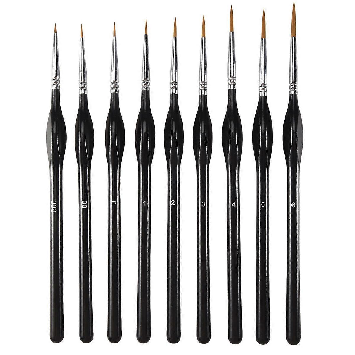 Paint Brushes Set 9Pcs Miniature Brushes,for Acrylic Painting, Oil