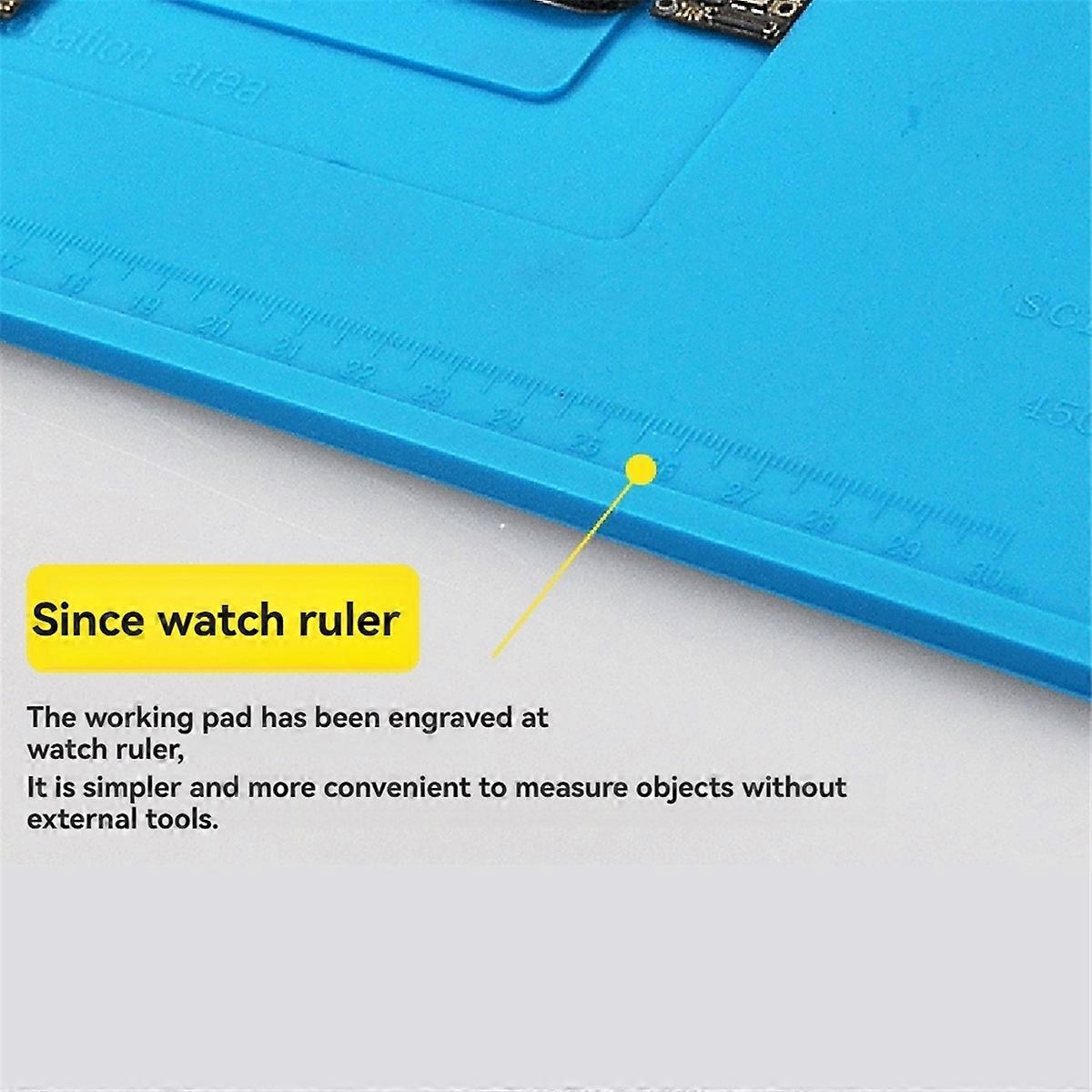 Silicone Soldering Mat High-Temperature Resistance, Anti-Static ESD Rework Platform for Desoldering