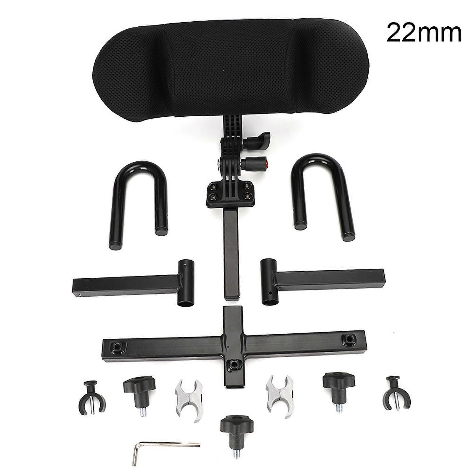 Adjustable Wheelchair Headrest Cushion Head Support Neck Support for Wheelchair 22mm Clamp