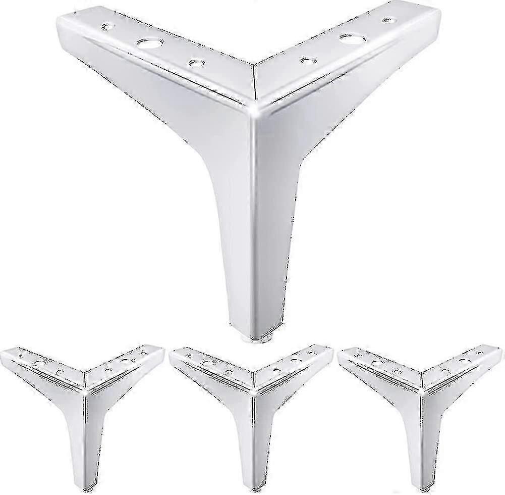 6 polegadas Móveis Pernas Estilo Moderno Móveis Pés De Metal Polido Sofá Cromado