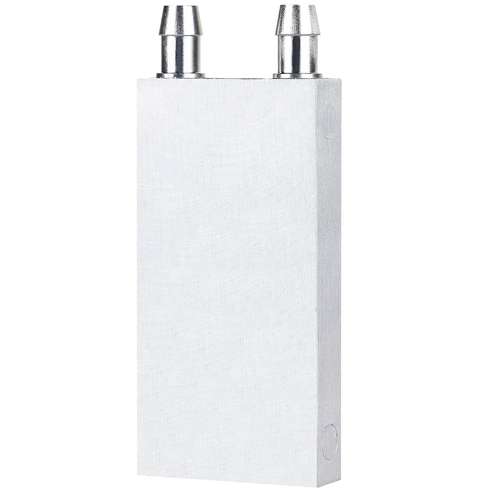 Aluminum Water Cooling Block 40 x 80 x 12mm Liquid Cold Plate Heat Sink for CPU GPU Semiconductor Refrigeration