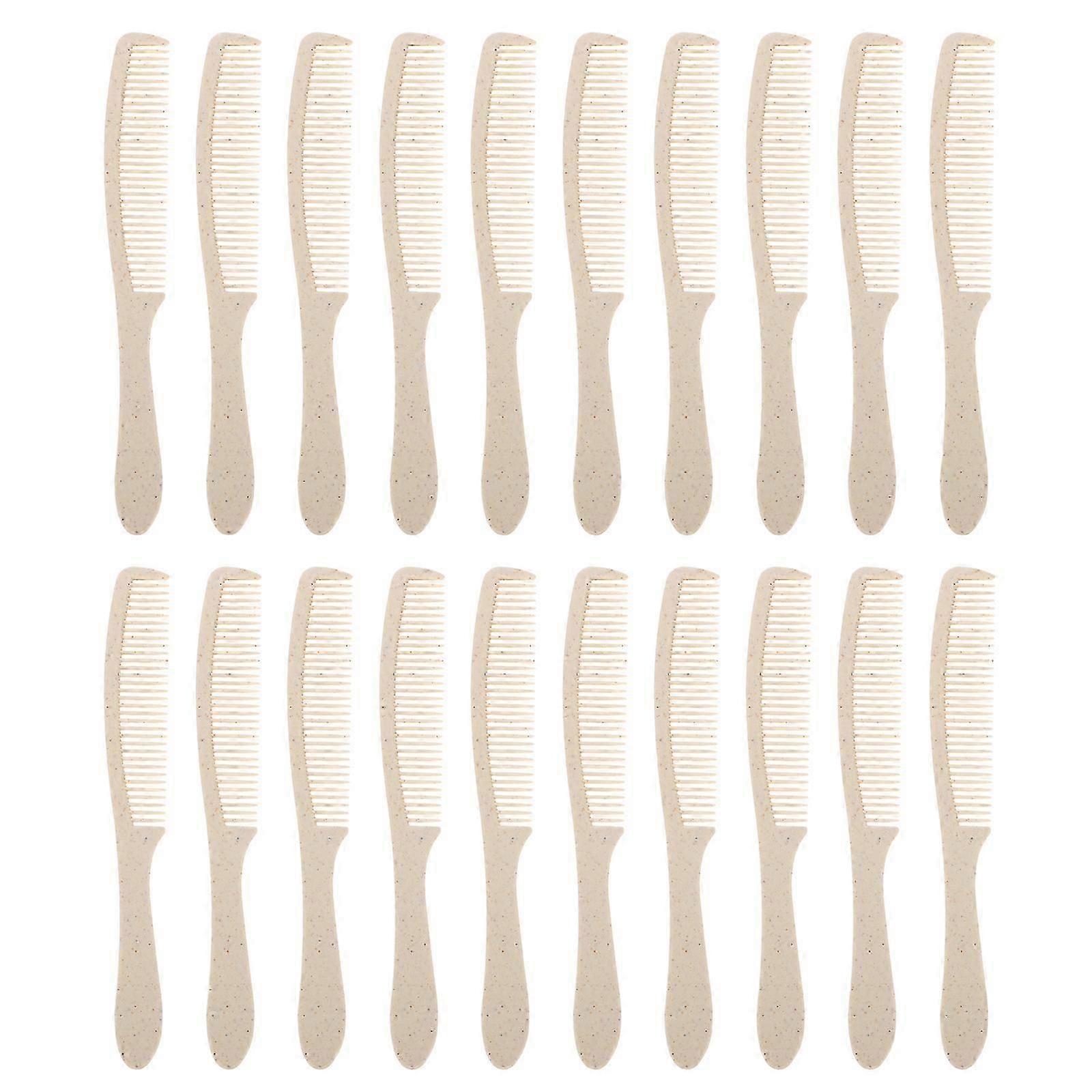 50 Sets Disposable Combs Handle Hair Combs Portable Hotel Combs with Covers