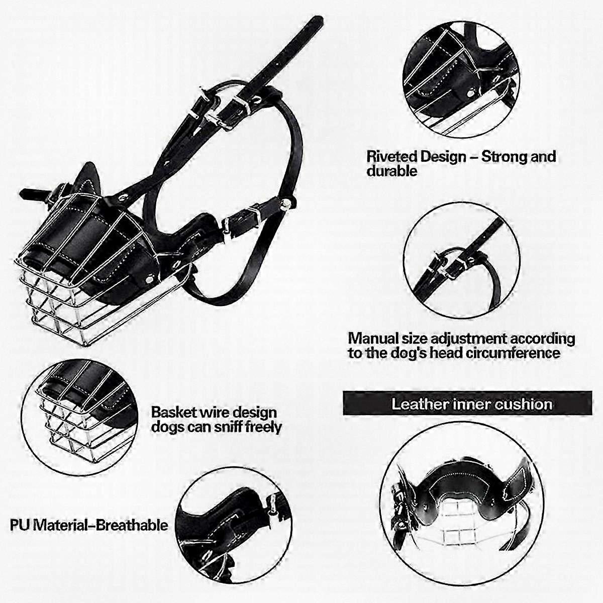 Adjustable Mesh Dog Muzzle for Barking Control Pet Safety Gear