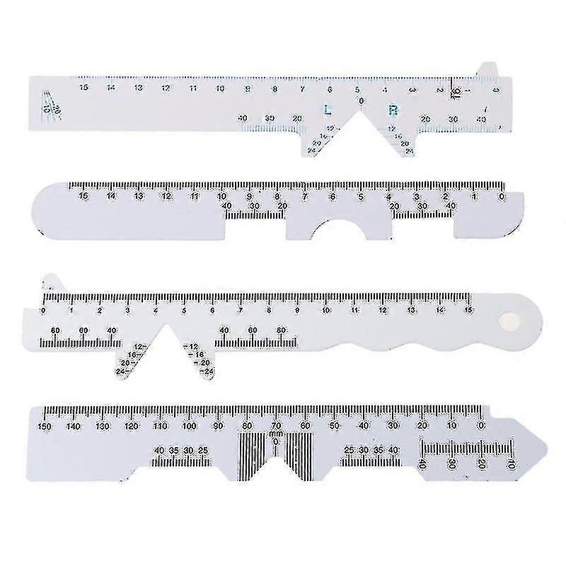 4 Types White Straight Edge Pd Ruler Pupillary Distance Rulers
