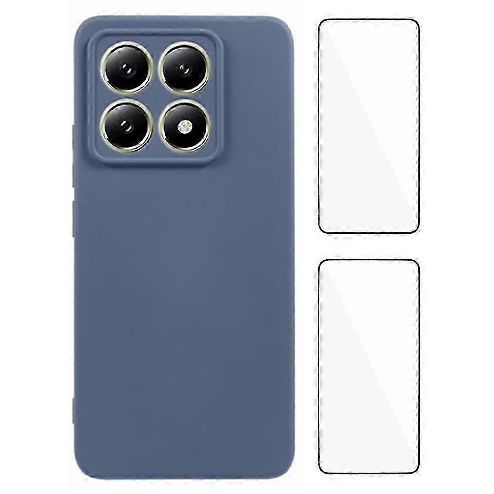 Wanlonfeng Rb3 Series For Xiaomi 14t Case With 2pcs Screen Film Precise Lens Hole Soft Tpu Phone Bac