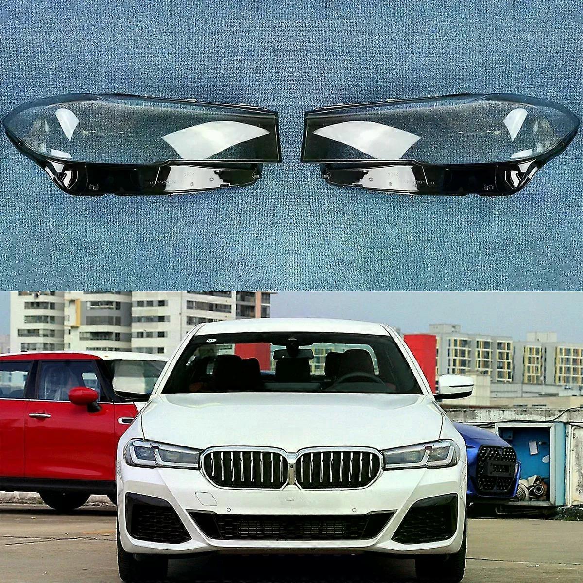 High qualityFor 2020 2021 2022 BMW 5 Series G30 G38 Front Headlights Shell Transparent Cover Headlamp Plexiglass Replace Original Lampshade