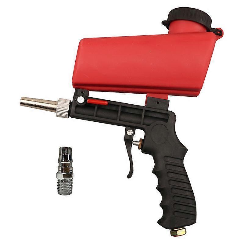 Portable Media Spot Sand Blaster Device Handheld Air Gravity Feed Sandblaster