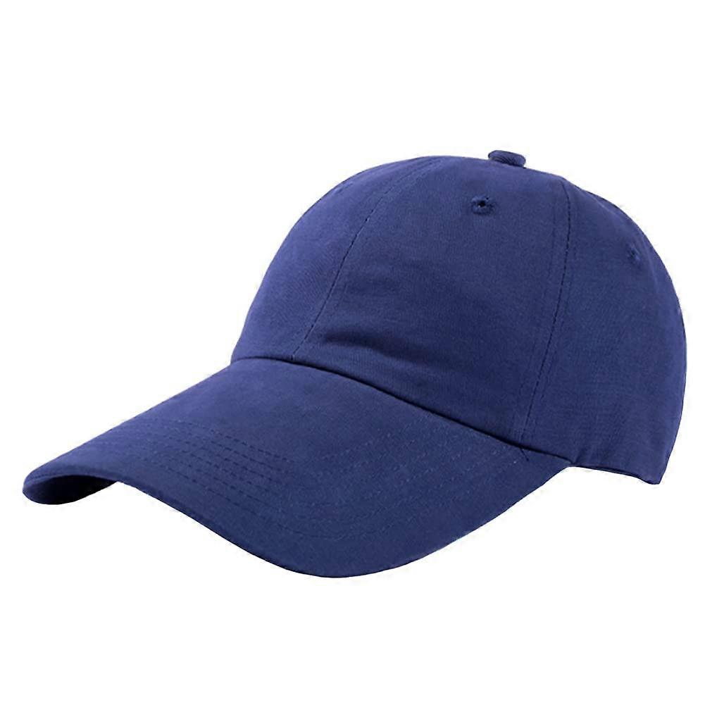 Men's Fishing Line Baseball Trucker Cap with Extra Long Brim, Medium Size, Navy Color, Model FFH468