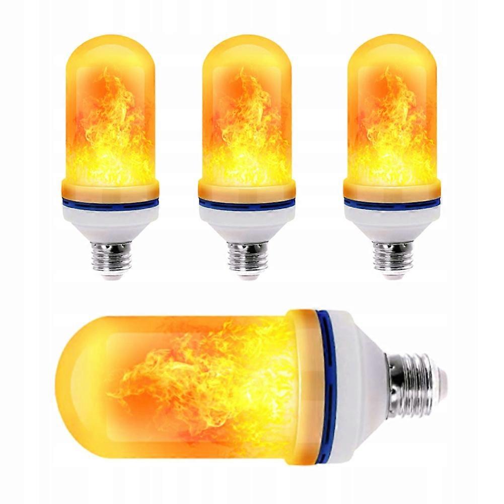 4x ampoules LED imitent une flamme vivante feu 5w