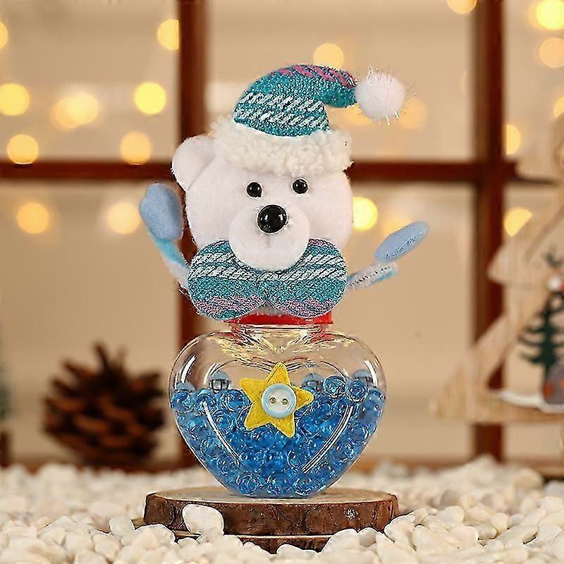 Natal Clear Candy Jar Natal Candy Jar Cookie e Gift Container Bottle