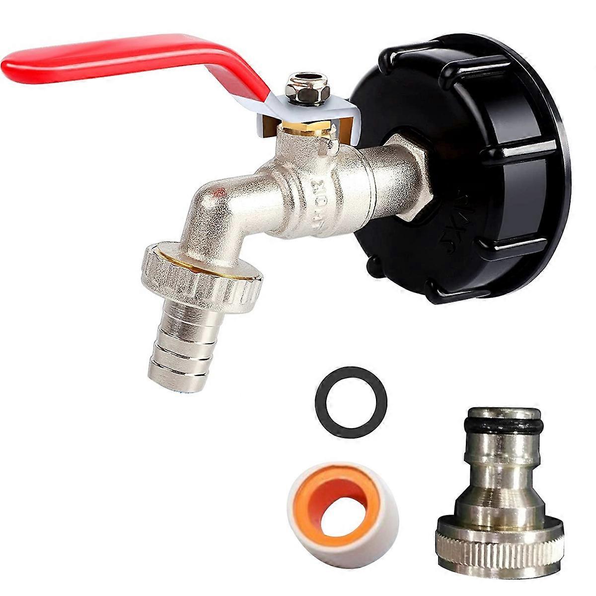 IBC Container 1/2 Inch Brass Ibc Tank Accessories Ibc Tank Adapter Ibc Valve for S60X6 Water Tank 10
