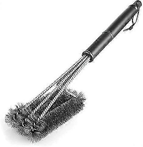 3-in-1-Grillbürste, PP-Wärmedämmgriff, 360, Borsten aus Edelstahldraht, Grillrostreiniger