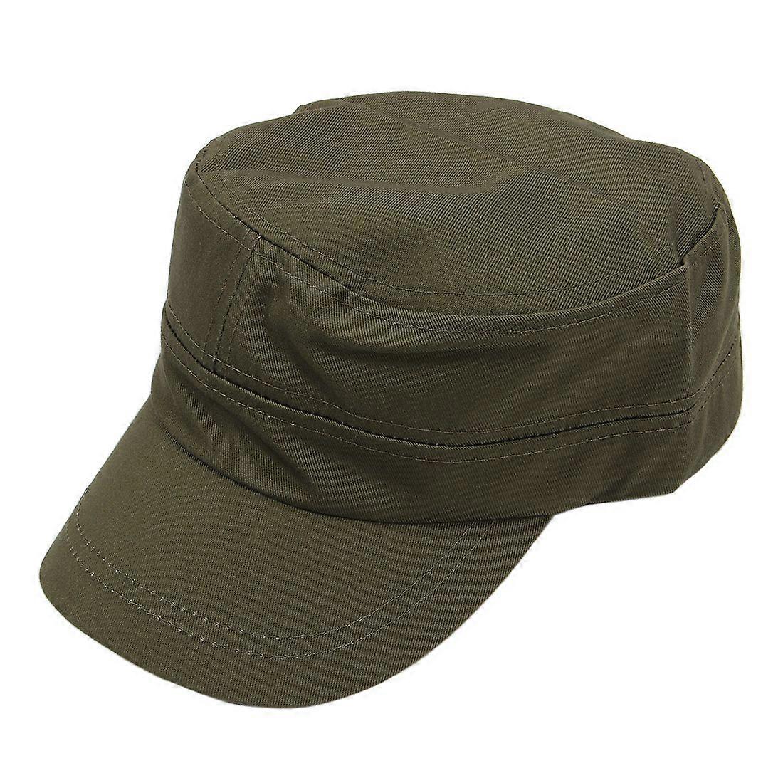 Stylish Plain Military Army Cap Castro Cadet Patrol Cap Hat Adjustable(Army Green)