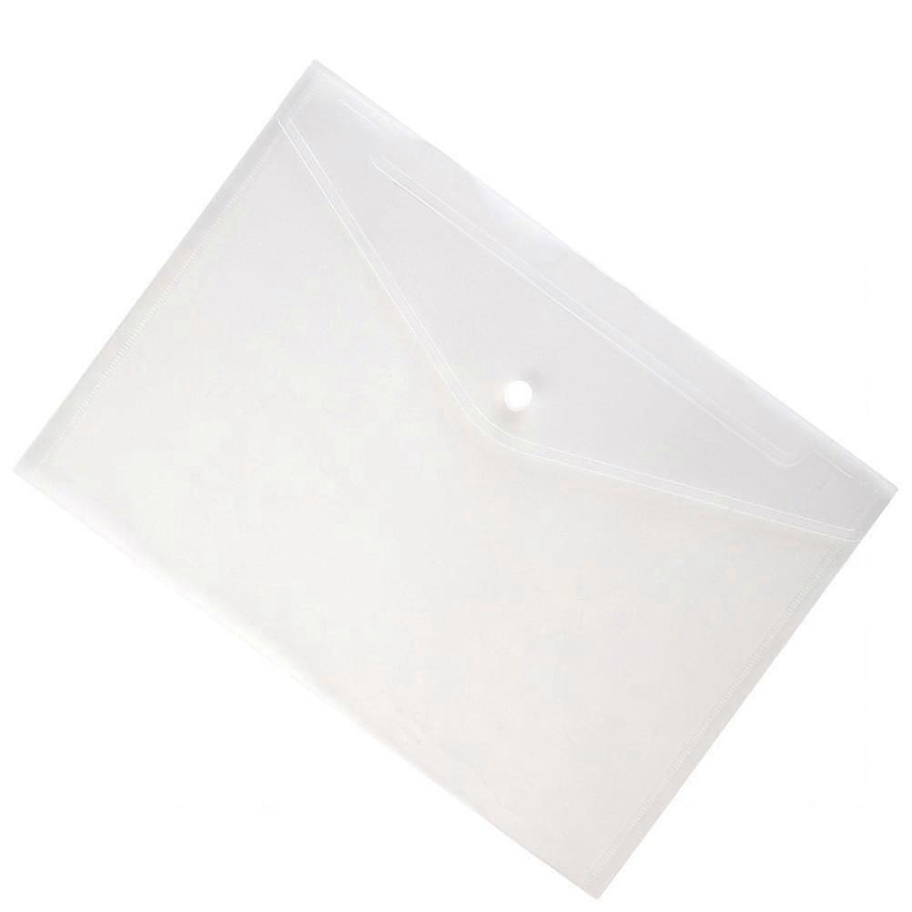 12 Stück Umschlag Datei Dokumentordner Löschen Dokumentumschlag Organizer mit Snap Button (weiß)