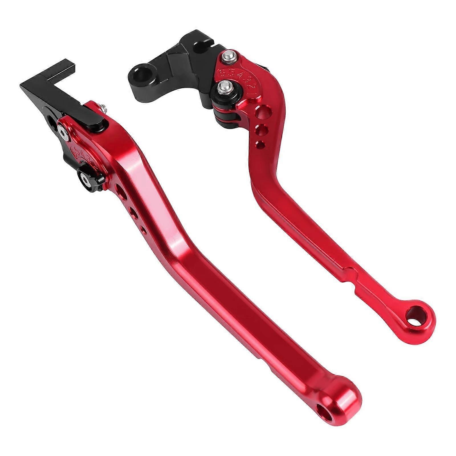 Motorcycle Accessories CNC Adjustable Brake Clutch Levers for Royal Enfield Scram 411, Red Color, Long-Lasting Quality