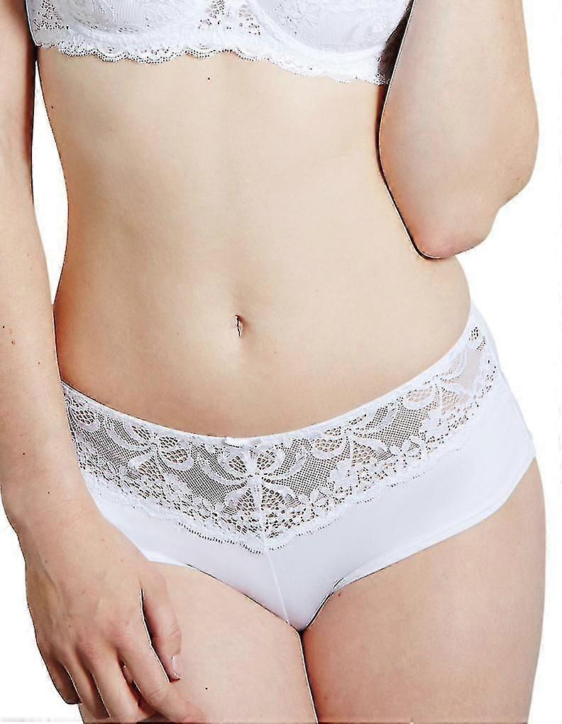 レースセクシーな下着女性の柔らかく快適な無軌道下着透明なくり抜きローウエストブリーフ