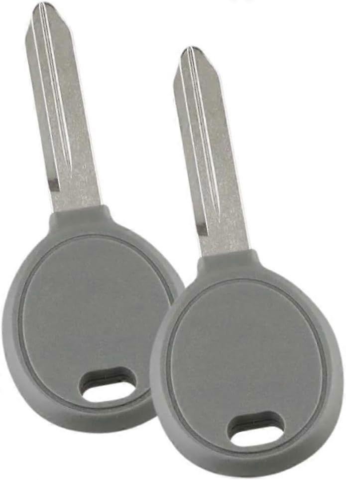 2er-Pack Aftermarket Uncut Zündschlüssel Ersatz mit Transponder-Chip -