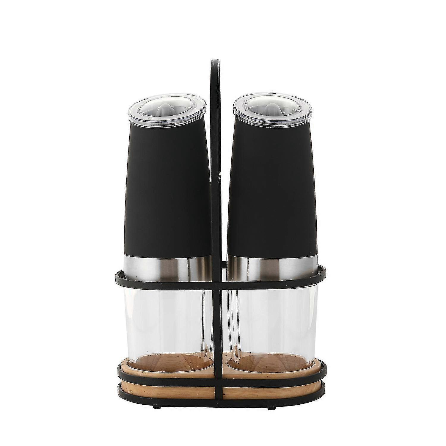 Electric Pepper Grinder 2 Pcs Stainless Steel Automatic Gravity Induction Kitchen Spice Grinder Tools