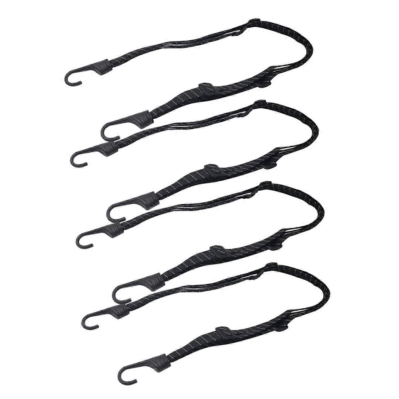 4pcs Motorcycle Elastic Rope Bike Bungee Cord Elastic Binding Cargo Rope