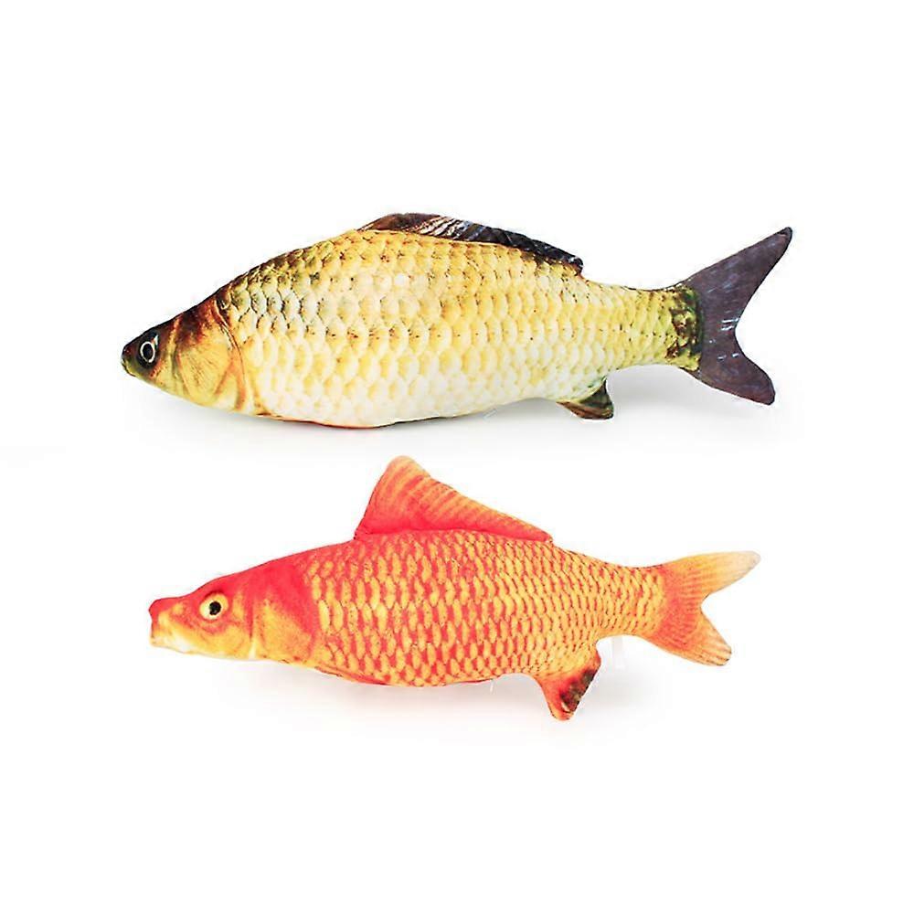 Flopping Fish cat Toy, Fish cat Toy, cat chew Toy, Plush Interactive Toy, Pet Pillow for Cats Kittens, Small Dogs,Floppy Fish