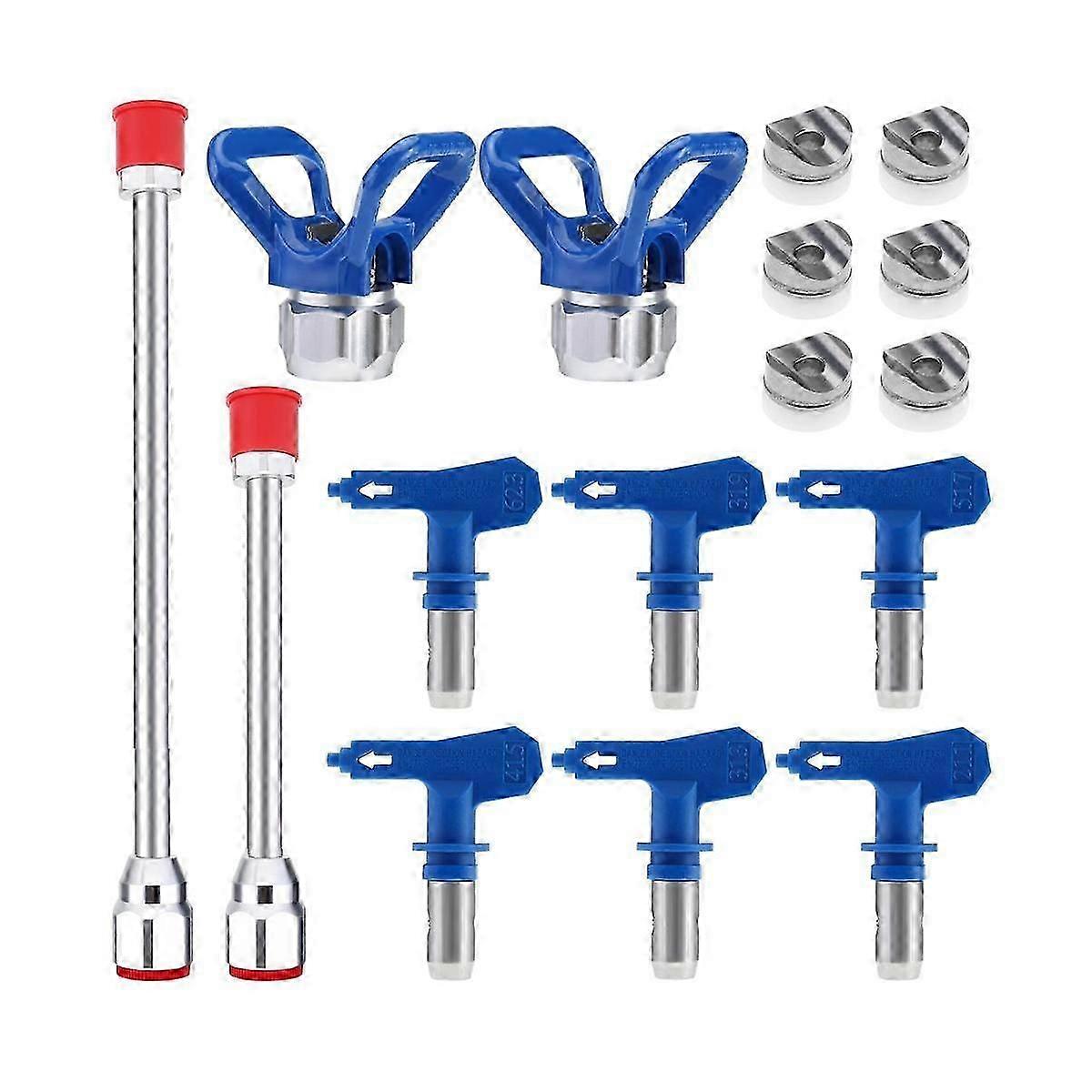 10PCS Airless Reversible Spray Tip Nozzles Airless Sprayer Nozzles Extension Pole with Sprayer Nozz