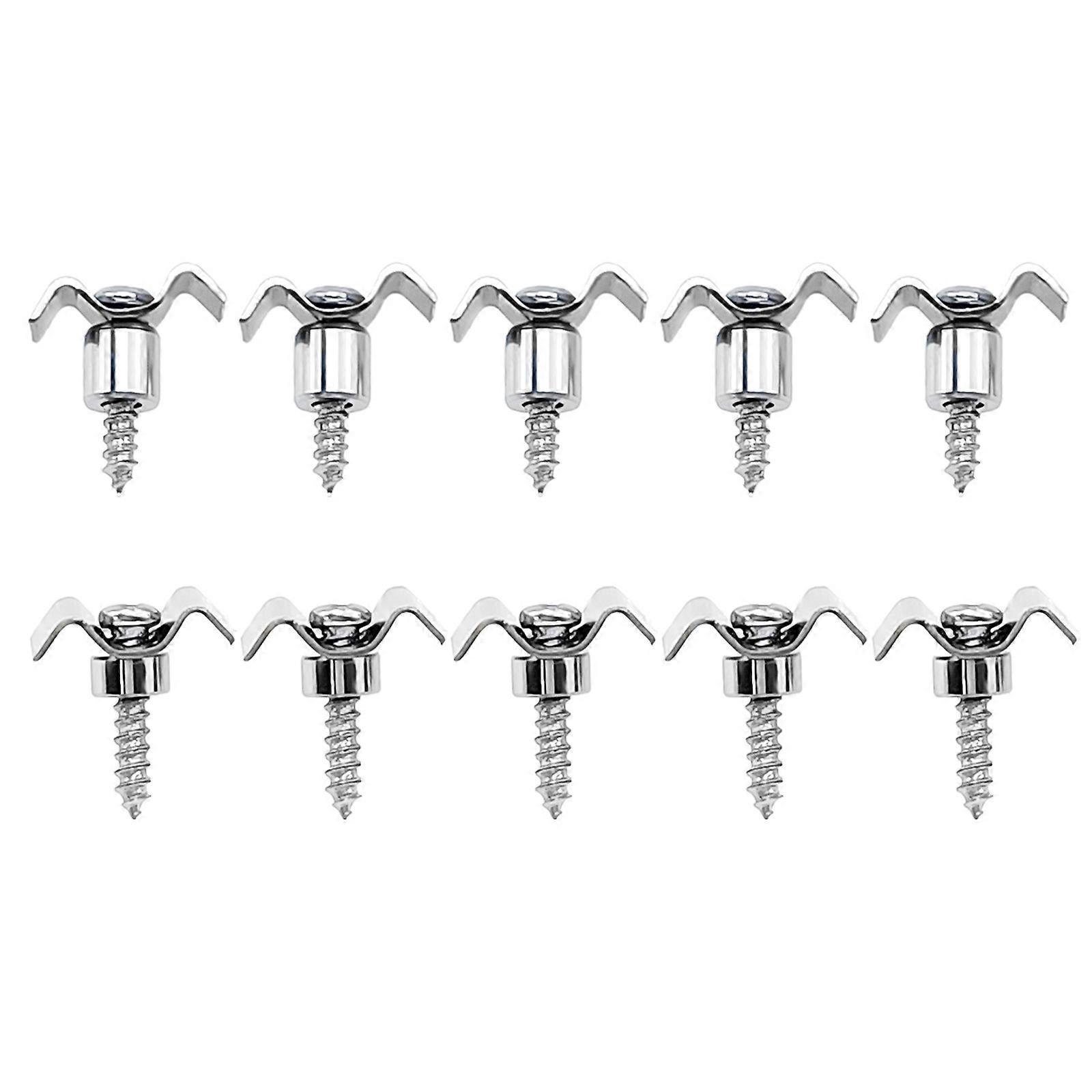 10lots String Retainers Guides Metal Guitar Roller String Retainers Trees Guide for Electric Guitar Silver