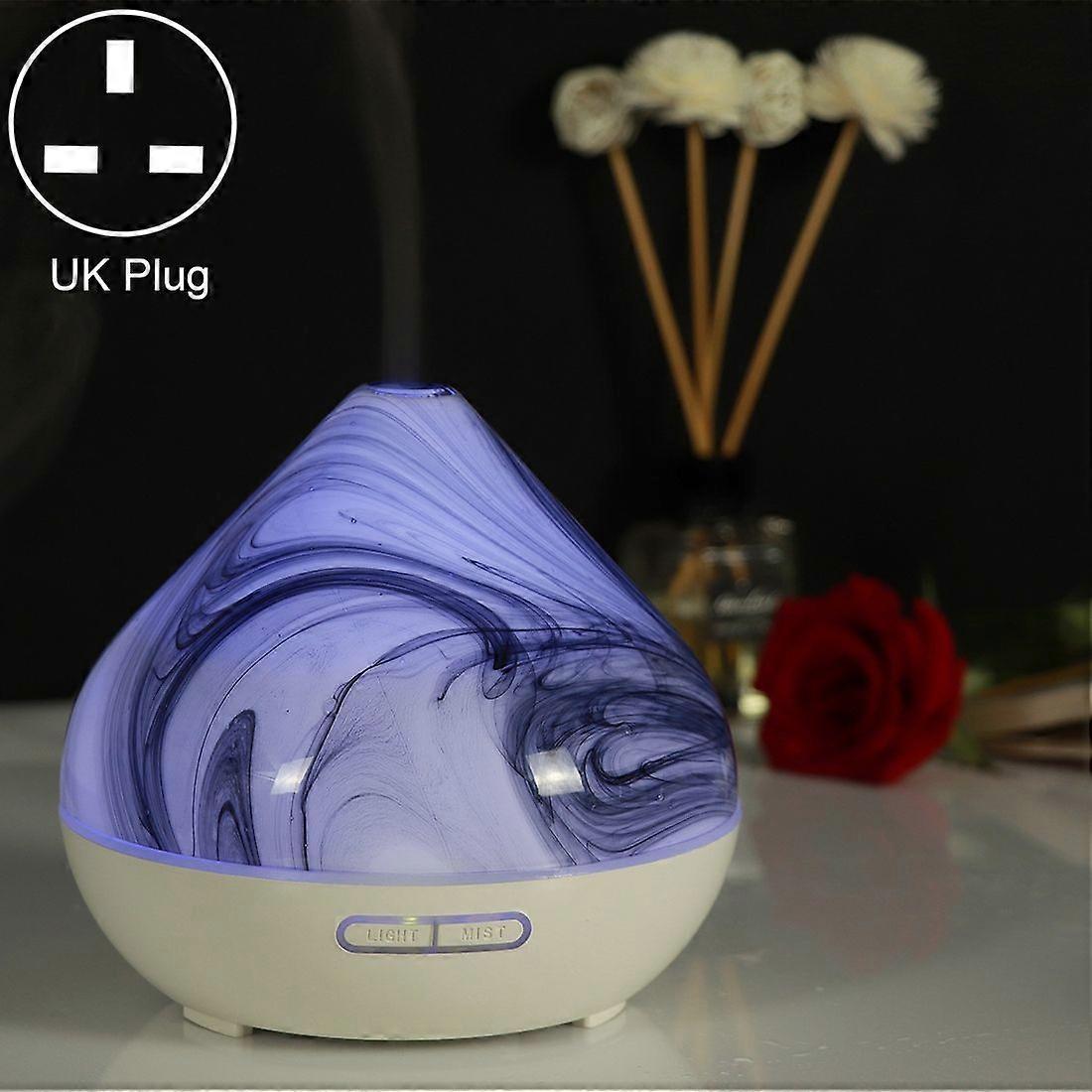 400ml Volcano Shape Humidifier Glass Aromatherapy Machine UK Plug