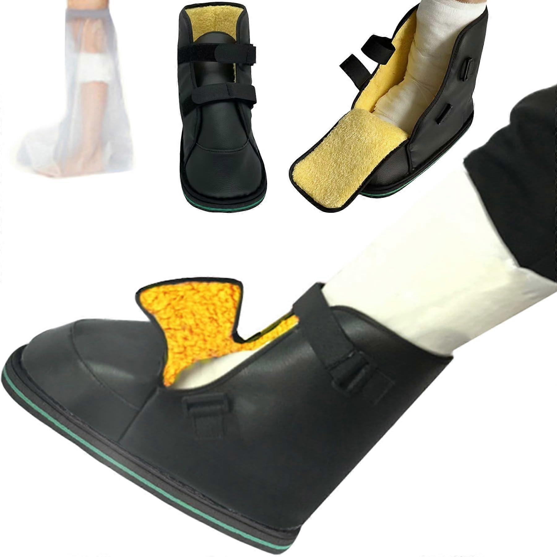 Type Cast Shoe Cover for Foot Adjustable Walking Boots Recovery,Postop Shoes for Injuries
