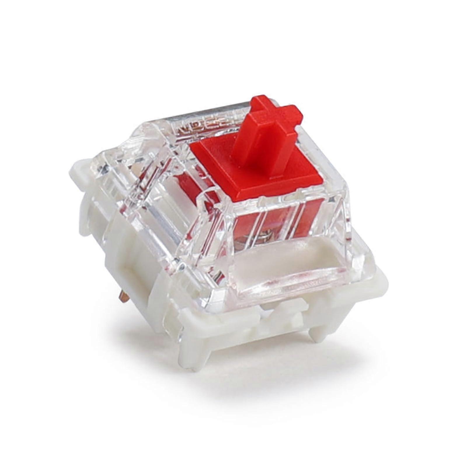 G Red Pro 3.0 Switches 5pin Pre-lubed Linear Mechanical Keyboard Switches 70 Pcs Compatible with Custom Builds