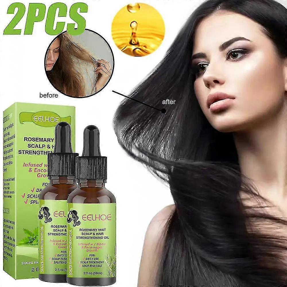 59ml Rosemary Mint Scalp & Hair Strengthening Oil Hair Growth Scalp Massage Fluid