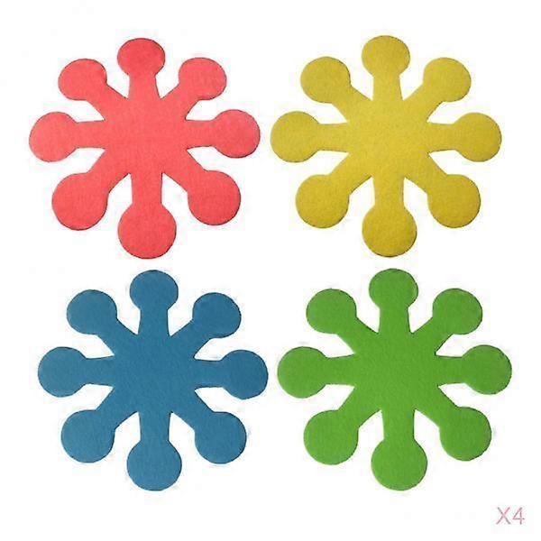 16 x netkaná vícebarevná pánev Pad Velikonoční kuchyňský držák na hrnce Bowl Placement Pad