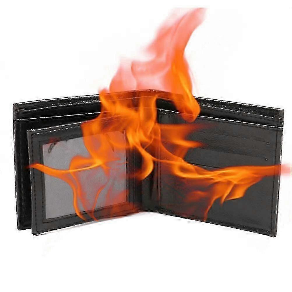 Fire Wallet Magic Tricks Flame Wallet Magician Card to Wallet Fire Magia Stage Street Illusions Gimmick Props